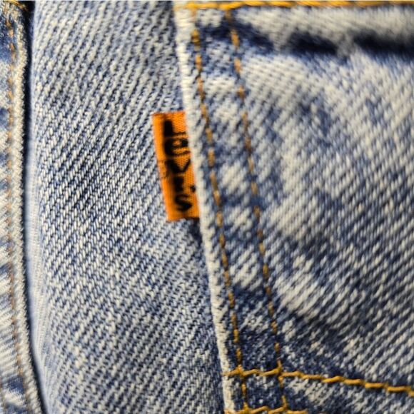 Vintage Orange‎ Tab Levi Blue Denim Jeans 38x34 - Picture 3 of 7
